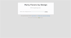 Desktop Screenshot of partyfavorsbydesign.com